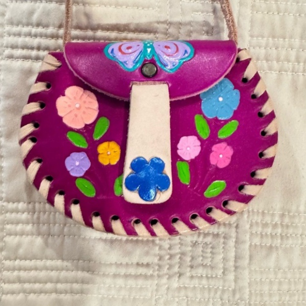 Purple Floral Women's Bag